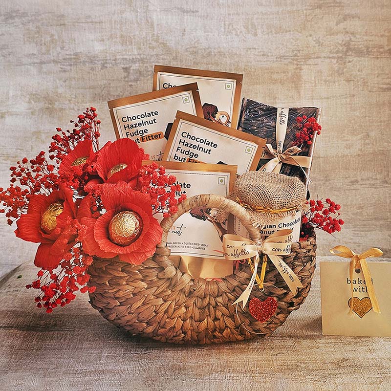 Valentine's Day - Healthy Gift Basket Luxe - Valentines